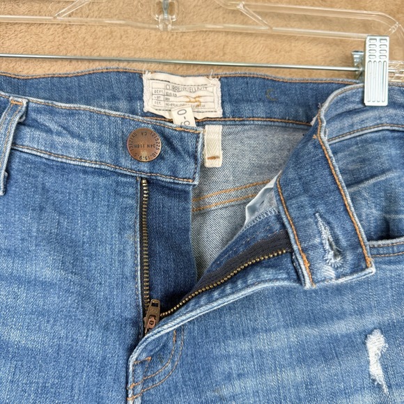 Current Elliot Womens Distressed Straight Leg Jeans Size 26 Soft Grunge Capsule - Picture 4 of 10